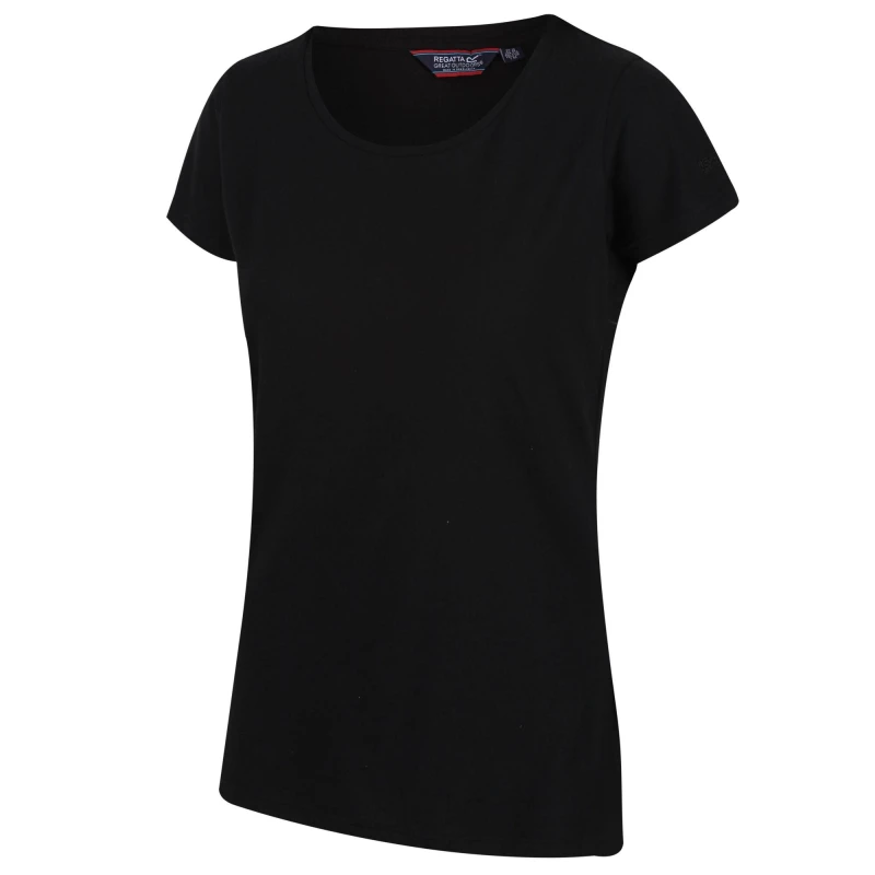 Image of Regatta 'Carlie' Coolweave T-Shirt Jet Black