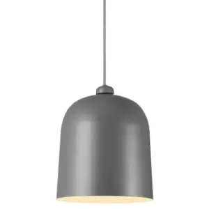 Image of Angle Dome Pendant Ceiling Light Grey E27