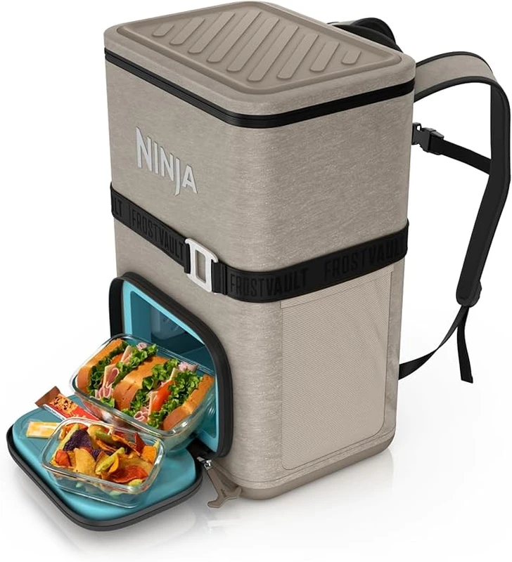 Image of Ninja FrostVault Go 23 litre Backpack Soft Cooler Cream unisex 23L