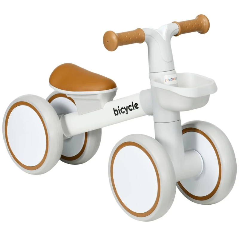 Image of Aiyaplay Kids Balance Bike For 1-3 Years Old With Adjustable Seat, White 370-308V00BN