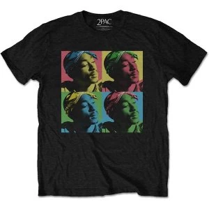 Image of Tupac - Pop Art Unisex Medium T-Shirt - Black
