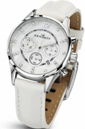 Image of Ladies Kennett Lady Savro Chronograph Watch LWSAVWHSILWH