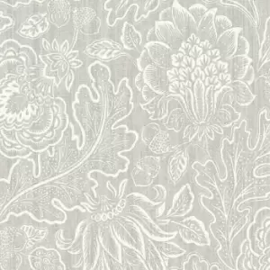 Image of Belgravia Decor Belgravia Decor Giovanna Trail Textured Wallpaper Grey