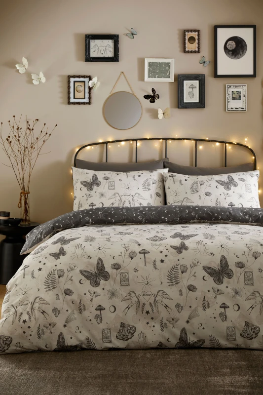 Image of Fusion Celeste Duvet Cover Bedding Set Grey