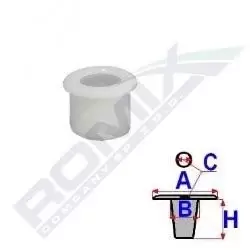 Image of ROMIX Clip C60763 MERCEDES-BENZ,190 (W201),S-Klasse Limousine (W126),E-Klasse Limousine (W124),E-Klasse T-modell (S124),S-Klasse Limousine (W140)
