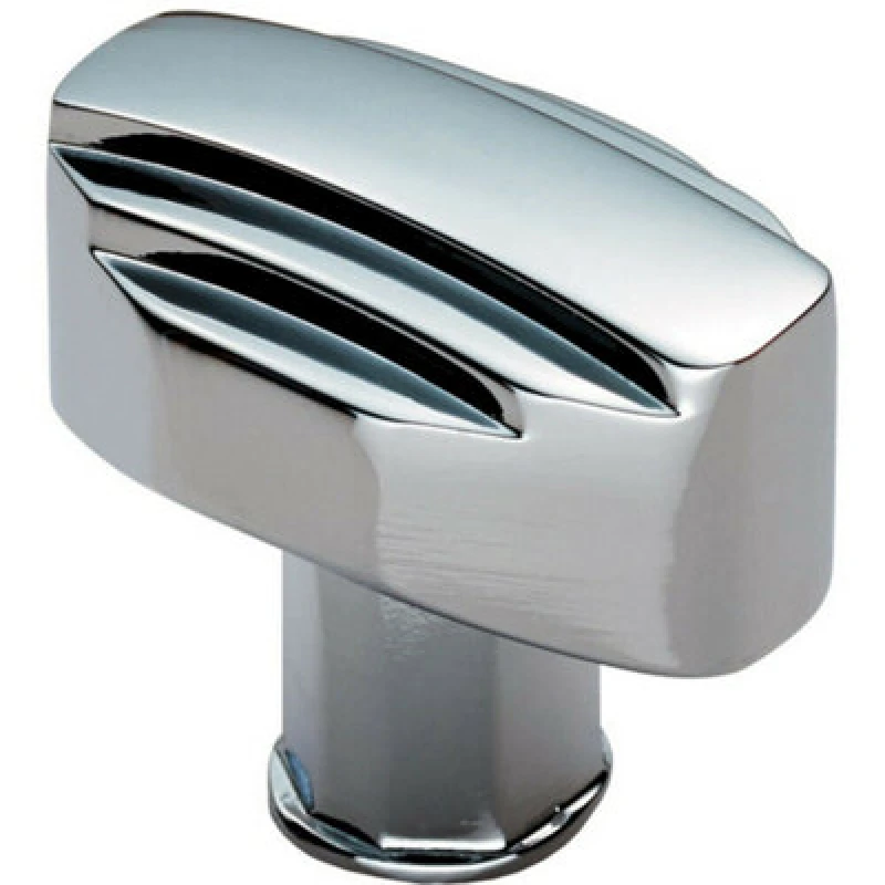 Image of Loops Square Cabinet Door Knob Geometric Design 30 x 20mm Polished Chrome Multi unisex