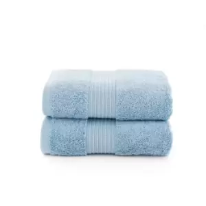 Image of Deyongs Bliss Pima 2 Pack Hand Towel - Cobalt