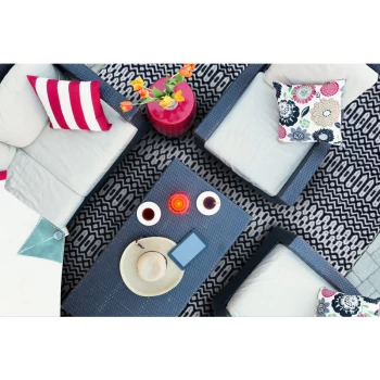 Image of Halsey Black 200cm x 290cm Rectangle - Black