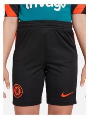 Image of Nike Youth Chelsea 21/22 Third Shorts, Red, Size S