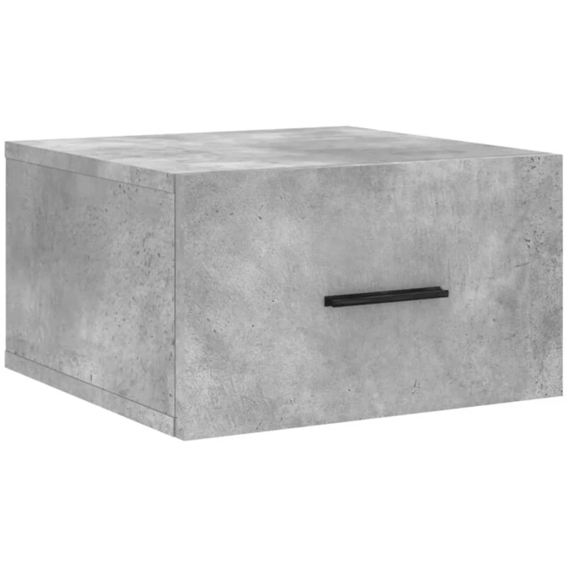 Image of VIDAXL Wall-mounted Bedside Cabinet Concrete Grey 35x35x20cm vidaXL 8720845947019