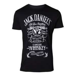 Image of Jack Daniel'S - Old Advertising Mens Small T-Shirt - Black