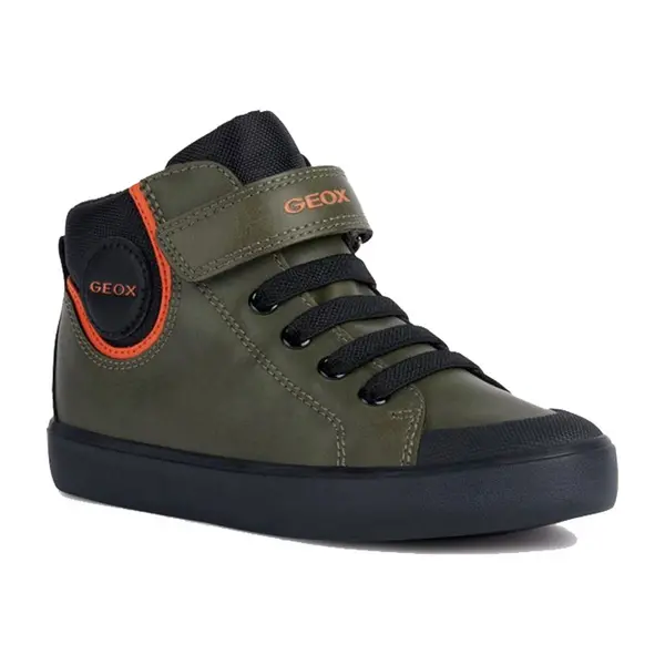 Image of Geox Boys J GISLI B Hi Top Trainers UK Size 4 (EU 37)