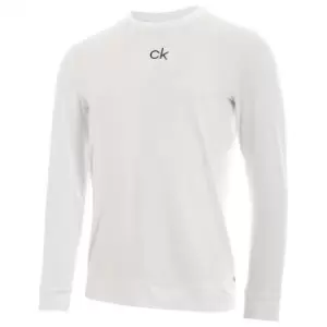 Image of Calvin Klein BASELAYER WITH CK CHEST PRINT - White - L
