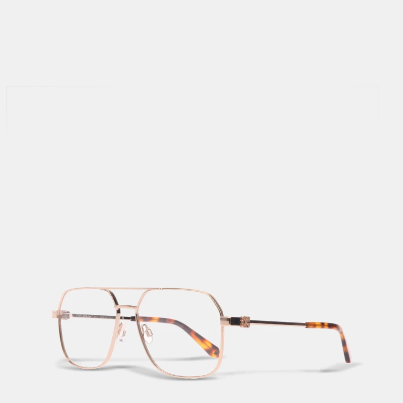 Image of Off White Reading Glasses Gold unisex One Size