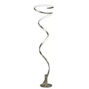 Image of Built-in LED floor lamp Helix Antique brass 1 bulb 180cm