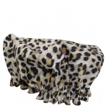 Image of Hydrea London Eco Friendly Shower Cap - Leopard
