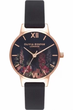Image of Ladies Olivia Burton Dark Bouquet Watch OB16WG43