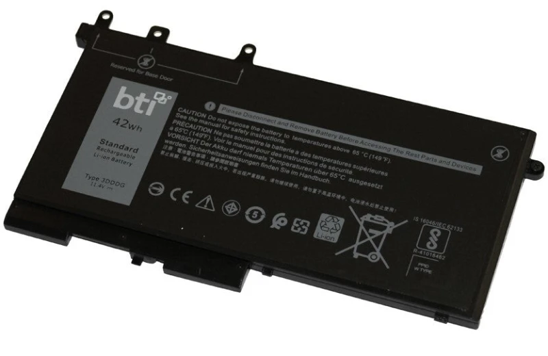 Image of BTI BTI 03DDDG compatible 42Wh 3-cell battery for DELL LATITUDE 5280 5290 5480 5490 03DDDG-BTI