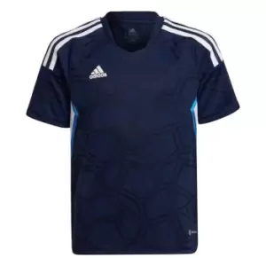 Image of adidas Condivo 22 Match Day Jersey Kids - Team Navy Blue 2 / White