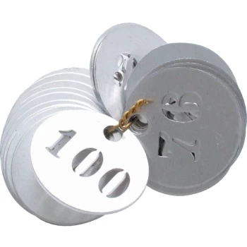Image of 30MM Aluminium Identity Discs 1-100 (Box-100) - Kennedy