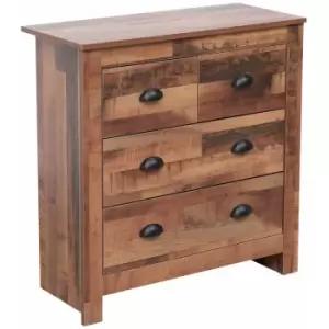 Image of Wooden Storage Cabinet with 2+2 Drawers,79x35x81cm(WxDxH) - Same as picture. - Hmd Furniture