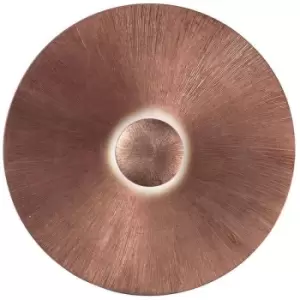 Image of MOON matt white wall light 1 bulb Copper Copper sun