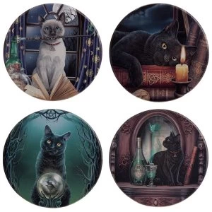 Image of Lisa Parker Magical Cats Set of 4 Coasters