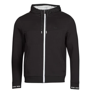 Image of Hugo Boss Athleisure Saggy 1 Zip Through Hoodie Black Size 2XL Men