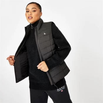 Image of Jack Wills Eco Badwell Lightweight Puffer Gilet - Black