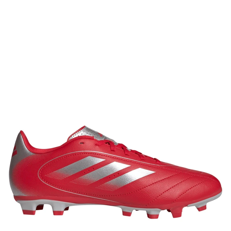 Image of adidas Goletto Adults Firm Ground Football Boots Red/Silver male 6 (39.3)