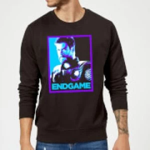 Image of Avengers Endgame Thor Poster Sweatshirt - Black - 5XL