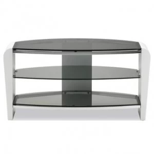 Image of Alphason FRN8003WHTSK Francium TV Cabinet 800mm Wide in White Smoked G
