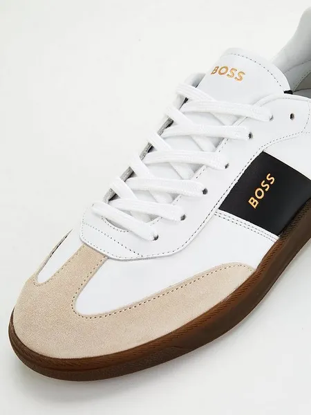 Image of Boss Brandon Leather Trainers Low Trainers 6 (40) White 12719827260