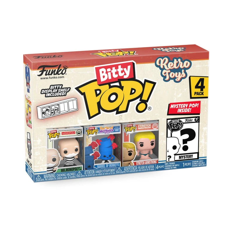 Image of FUNKO Bitty POP: Retro Toys-Mr. Monopoly4PK Multi unisex One Size