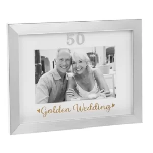 Image of Silver Event Frame Golden Wedding 6x4