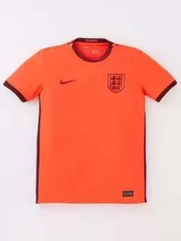 Image of Nike England Youth 22/23 Stadium Away S/s Jersey, Red, Size L