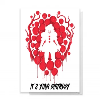 Image of IT Happy Birthday Greetings Card - Large Card