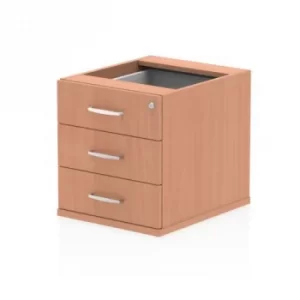 Image of Trexus 3 Drawer Fixed Pedestal 426x463x480mm Beech Ref I001645
