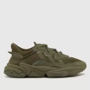 Image of Adidas Green Ozweego Youth Trainers