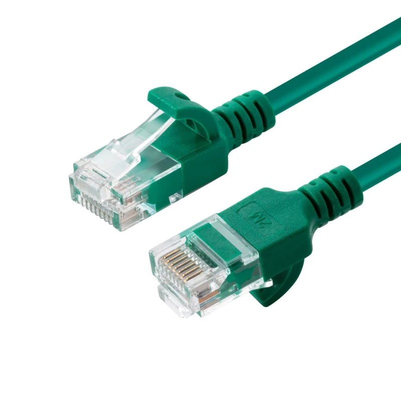 Image of Microconnect V-UTP6A02G-SLIM networking cable Green 2m Cat6a U/UTP (U