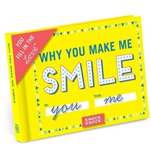 Image of Knock Knock Why You Make Me Smile Fill in the Love Journal Notebook / blank book 2016