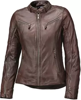Image of Held Sabira Womens Motorcycle Leather Jacket, brown, Size 42, brown, Size 42 for Women