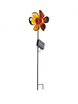 Image of Flower Ice Crackle Ball Stake Light
