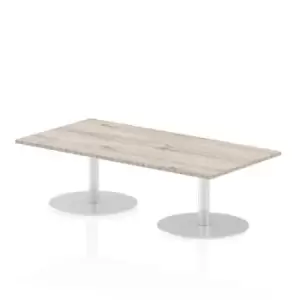 Image of Italia Poseur Table Rectangle 1600/800 Top 475 High Grey Oak
