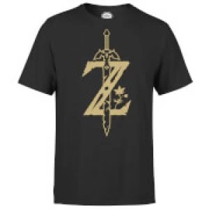 Image of Nintendo The Legend Of Zelda Master Sword Mens T-Shirt - Black - M