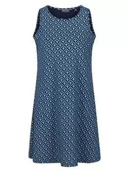 Image of Regatta Kaimana Dress - Navy Print, Navy Print, Size 16, Women