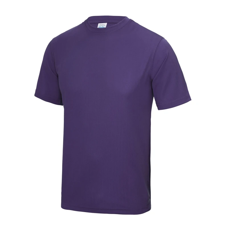 Image of AWDis AWDis Men Just Cool Performance Plain T-Shirt in Purple Size: X-Small Purple XS Male 5055747892024