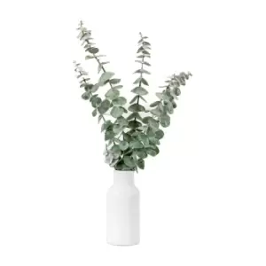 Image of Gallery Interiors Vase with Faux Eucalyptus Stems