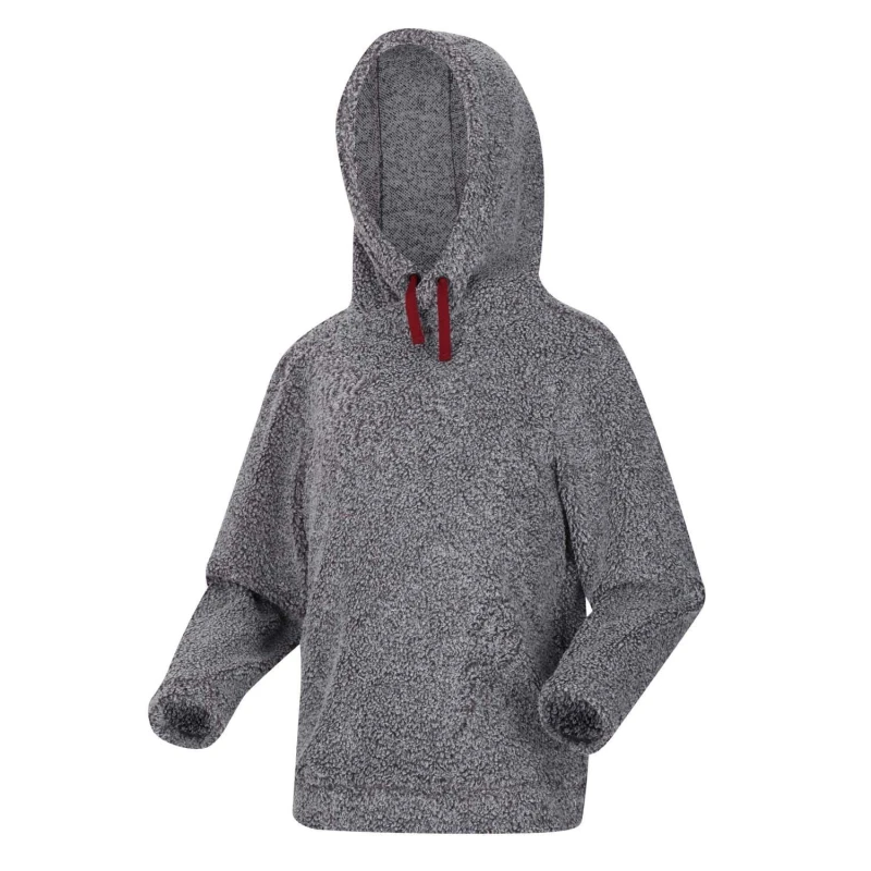 Image of Regatta Keyon Stripe Hooded Fleece - Grey Grey 3 - 4 Years