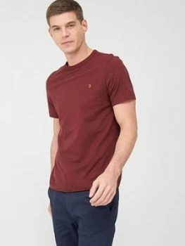 Image of Farah Danny T-Shirt - Red Marl